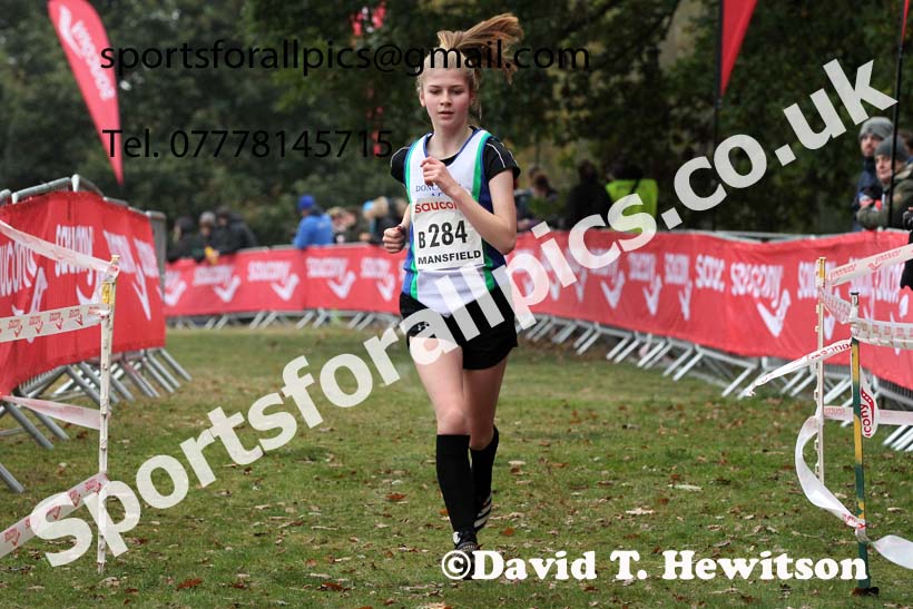 Junior womens 2021 National Cross Country Relays, Berry Hill Park, Mansfield. Photo: David T. Hewitson/Sports for All Pics